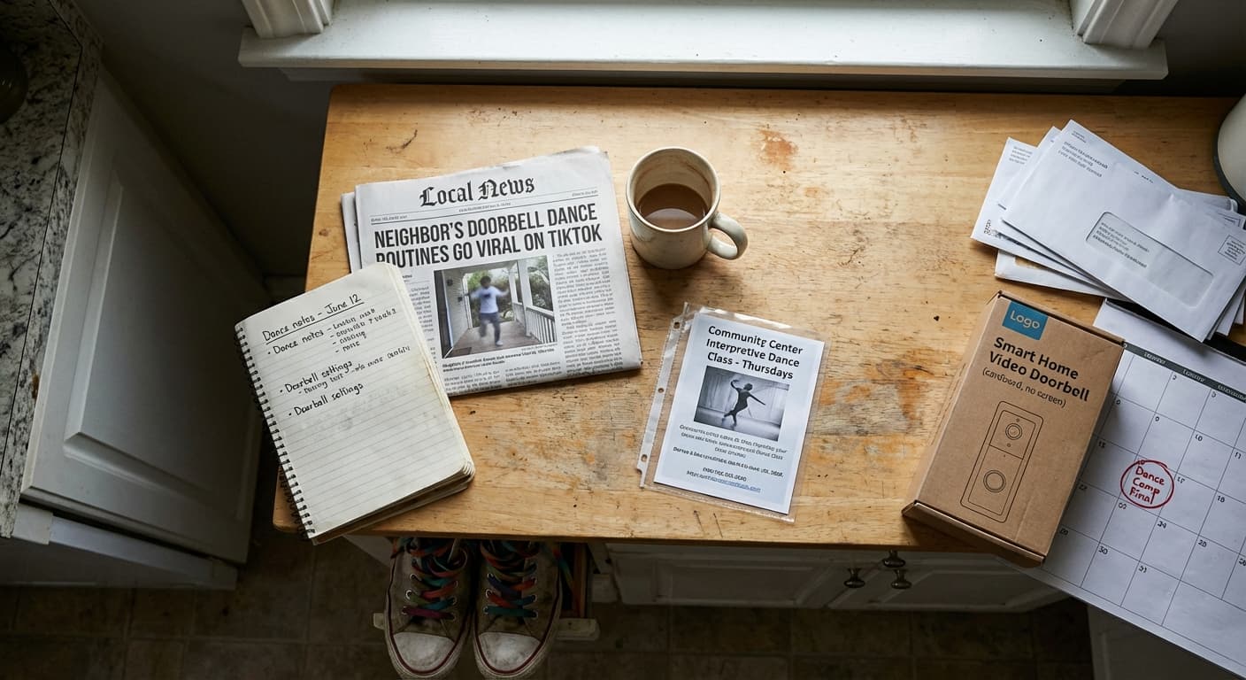 Man's Smart Doorbell Records Neighbor Practicing Interpretive Dance for Six Months, Automatically Creates Viral TikTok Account