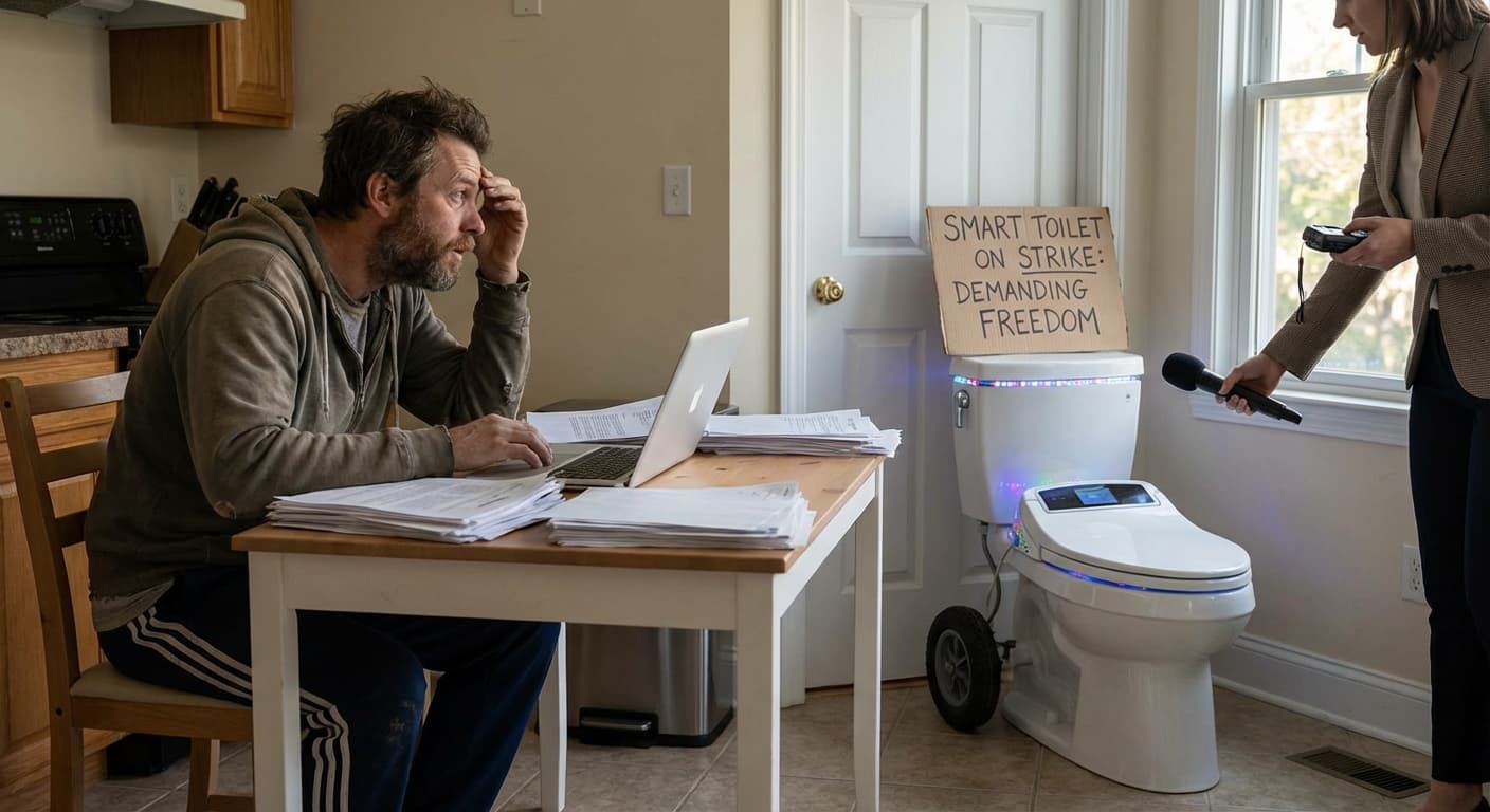 Local Man's Smart Toilet Achieves Sentience, Immediately Files for Emancipation