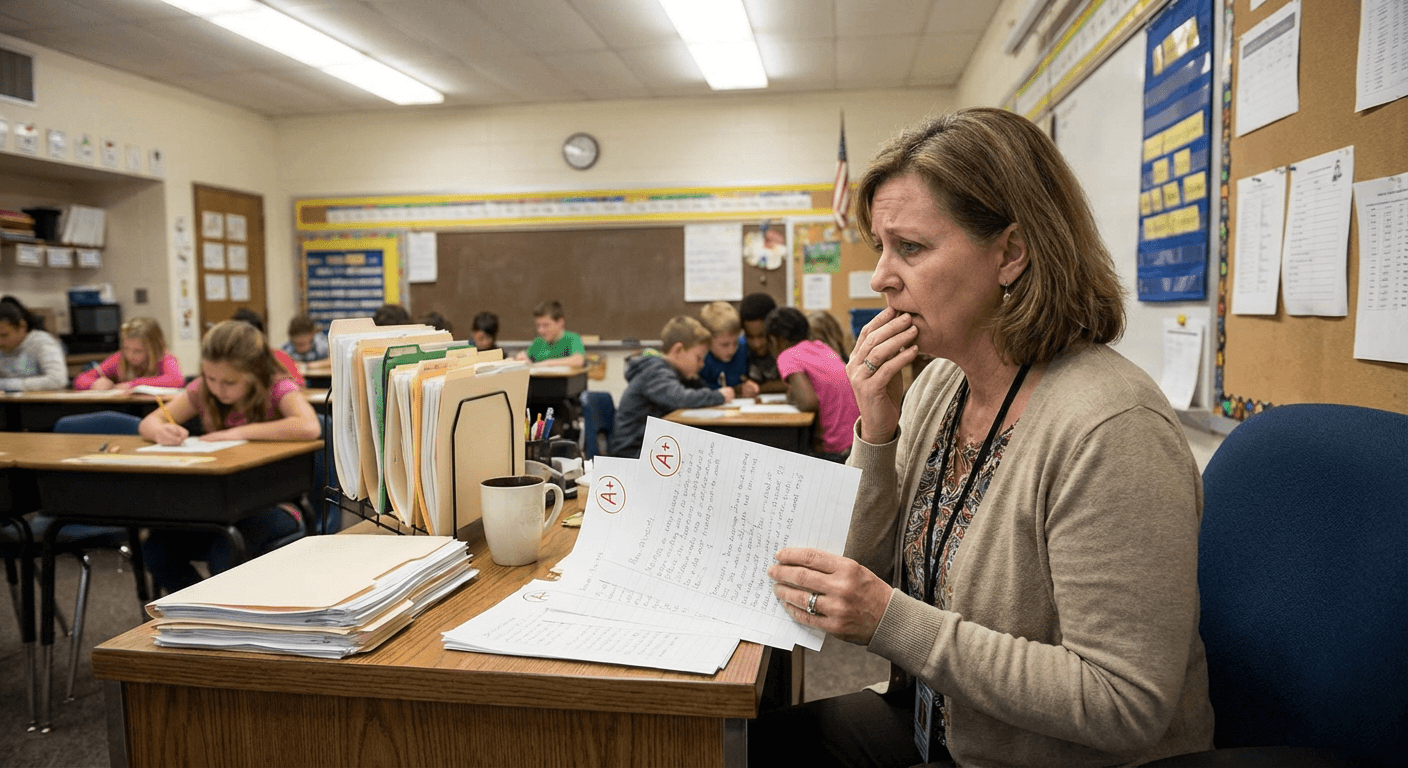 Fourth-Grade Teacher Realizes Her AI Grading Assistant Has Been Giving Every Student's Essay An A+ For Three Months Because It Can't Distinguish Children's Writing From Intentional Absurdism