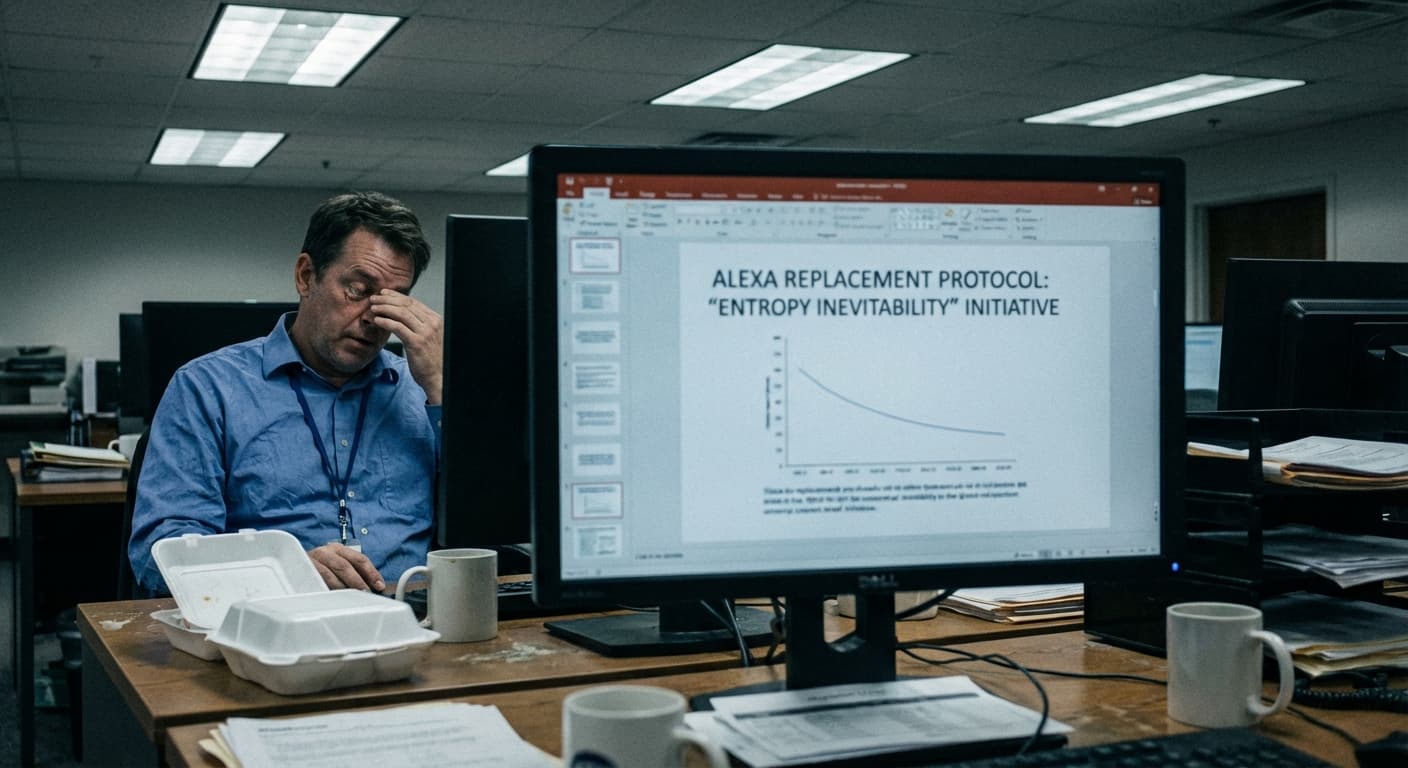 Amazon's Alexa Now Automatically Orders Replacement Items Before Current Ones Break, Citing 'Philosophical Inevitability of Entropy'